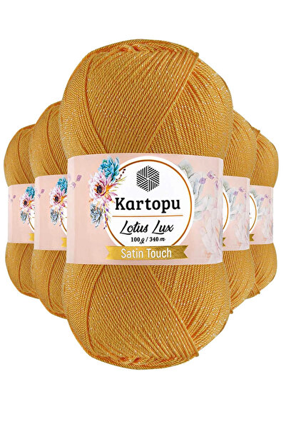 Kartopu 5 Pieces Lotus Lux Bikini Bustier Blouse Glitter Knit Rope K318 Dark Yellow