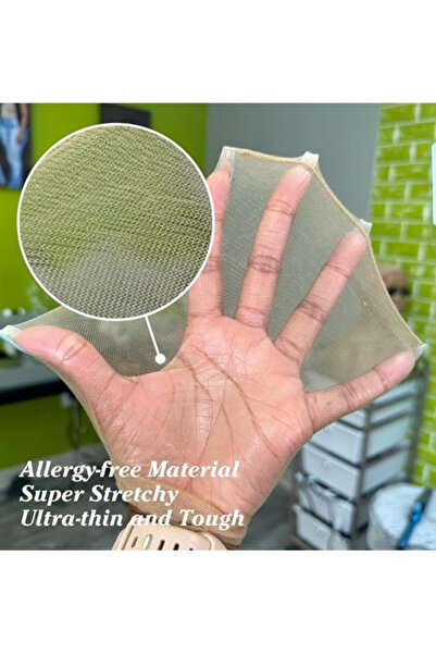 Fanski 4 pieces of invisible, transparent, breathable, ultra-thin, stretchy long sock hats