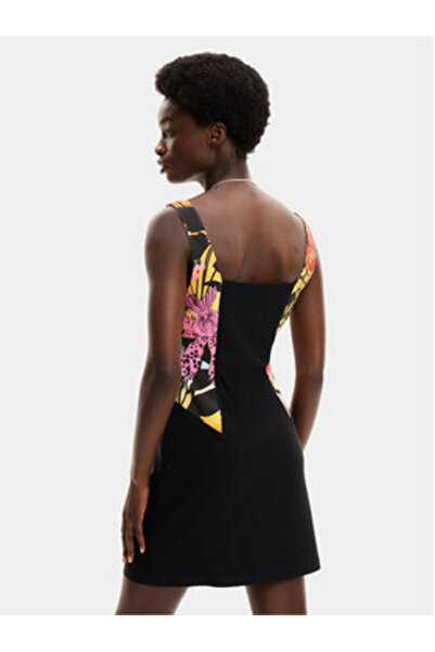 Desigual Γυναικείο Καλοκαιρινό Φόρεμα 24SWVW75 Μαύρο