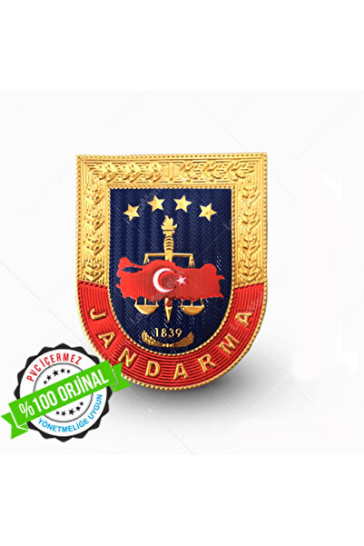 ÇUKUROVA ÜTÜ Jandarma Mont Arması, 3d Plastik TPU, Yeni Model Tip, Cırtlı, Standart Ölçü,