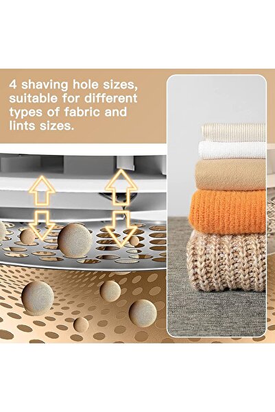 Generic Rechargeable Fabric Shaver Fuzz Remover Cordless Pill Remover with Dual Protection Safety