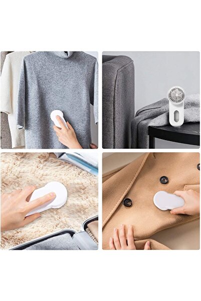 Generic Rechargeable Fabric Shaver Fuzz Remover Cordless Pill Remover with Dual Protection Safety