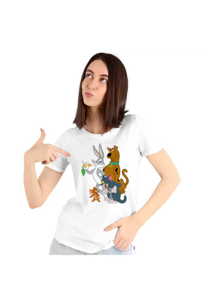 OEM Tricou Femei Tom Jeryy Scooby Doo Bugs Bunny