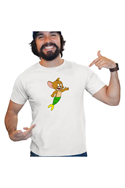 OEM Ανδρικό T-shirt Tom and Jerry Mermaid
