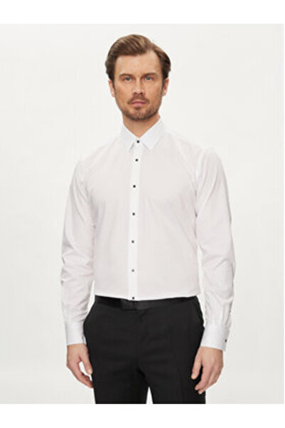Karl Lagerfeld Ανδρικό Πουκάμισο 605000 Λευκό