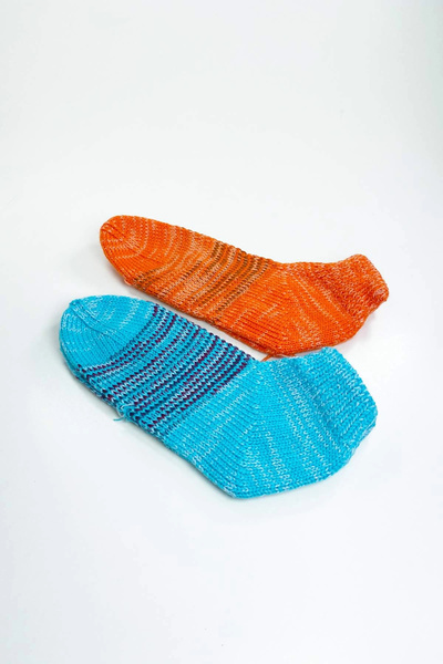 HarmonyAura 2 Pairs Hand Knitted Winter Stylish Women's Woolen Booties Set 13