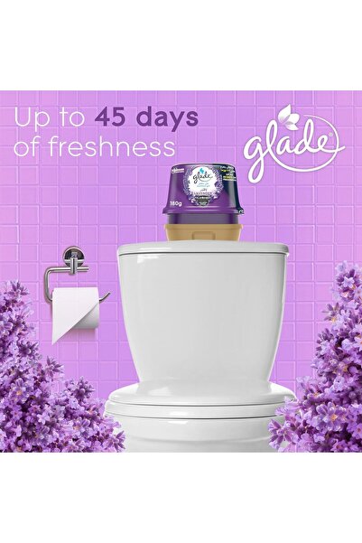 Glade Lavender Gel Air Freshener - Long-lasting with 360-degree Design