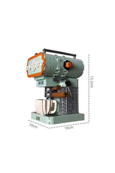choice2 in bag Coffee Machine B Retro Bread & Coffee Machine Building Block Set - Creative Toy, Adult Simul