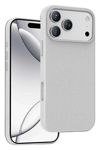 KeepHone Apple iPhone 17 Pro Max Kılıf Deri Kaplama Soft Görünüm Magsafe Prem...