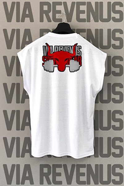 Vordevia Αθλητικό μπλουζάκι Via Revenus Gym Bull με στάμπα στην πλάτη και μη ...