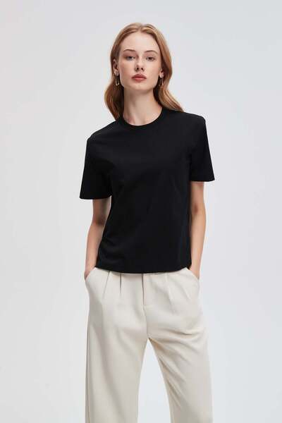 menta Solid Oversized Short-Sleeve Top