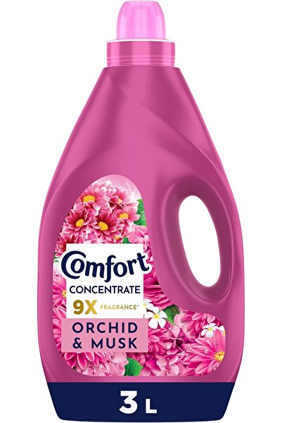 Comfort Concentrated Fabric Softener, Orchid & Musk Scent, 3L, 9x Stronger Fragrance