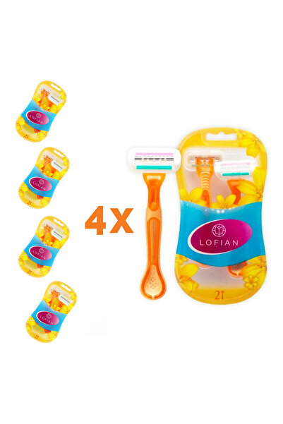 LOFIAN أمواس حلاقة نسائية 4x عبوات - قطعتين - شفرات حلاقة للسيدات من لوفيان