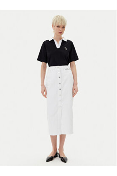 Karl Lagerfeld Γυναικεία Φούστα Τζιν A2W12020 Λευκό