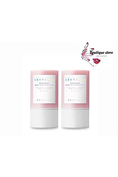 SKIN1007 قناع الطين السريع المسامي من مدغشقر سنتيلا (27 غرام، زجاجتان)