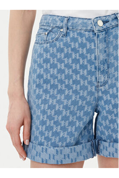 Karl Lagerfeld Γυναικείο τζιν σορτς A2W10111 Μπλε
