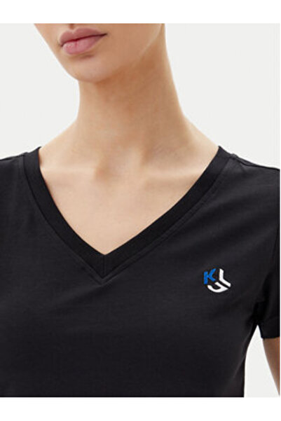 Karl Lagerfeld Γυναικείο T-Shirt A1W17019 Μαύρο