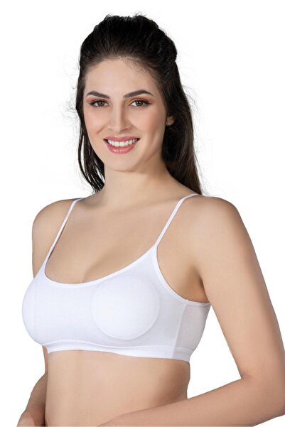 Findit White 1425 Modal Cotton Padded Bustier