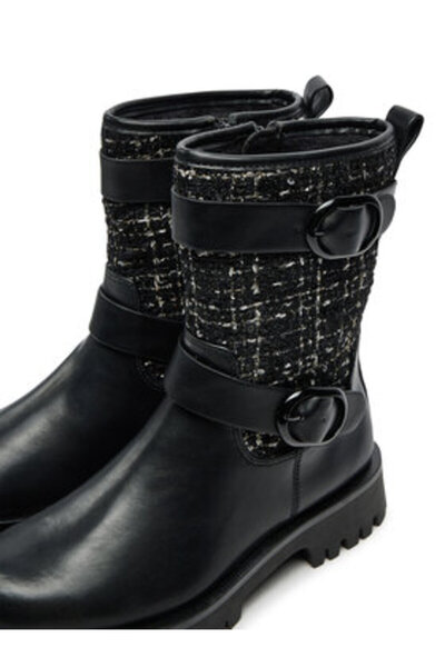 Tamaris γυναικεία μποτάκια μέχρι τον αστράγαλο 1-25834-41 μαύρα