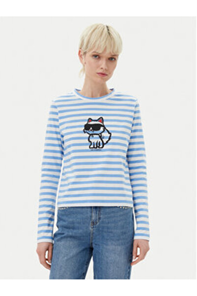 Karl Lagerfeld Γυναικεία Μπλούζα A1W17137 Μπλε Σκούρο Μπλε