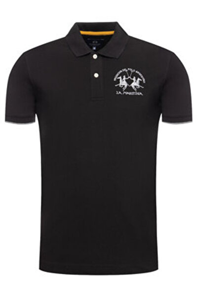 LA MARTINA Ανδρικό Πόλο CCMP01 PK001 Μαύρο