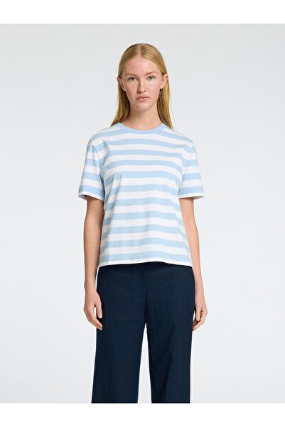 Selected Femme T-Shirt Gestreiftes Boxy fit