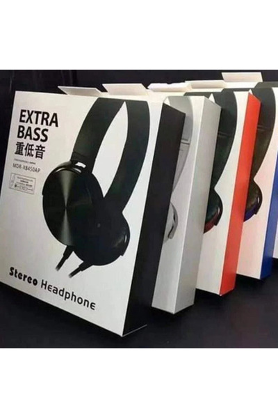 LOCK سماعات رأس ستيريو Extra Bass MDR-XB450AP - سماعة رأس سلكية فوق الأذن - صوت جهير عميق - متعددة