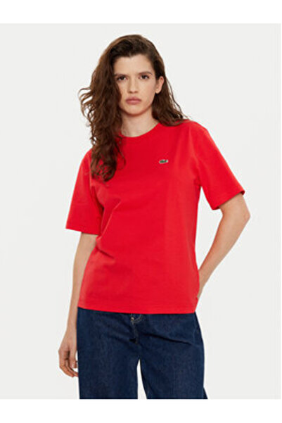Lacoste Γυναικείο T-Shirt TF7215 Κόκκινο