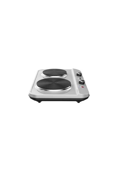 Techno Best Electric Stove with Two Burners Stainless Steel 2500W