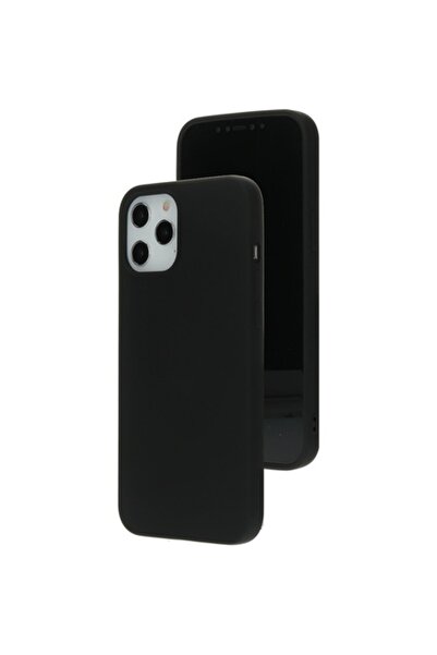 MOBIPARTS Carcasă din silicon, compatibilă cu iPhone 12 Pro Max, neagră