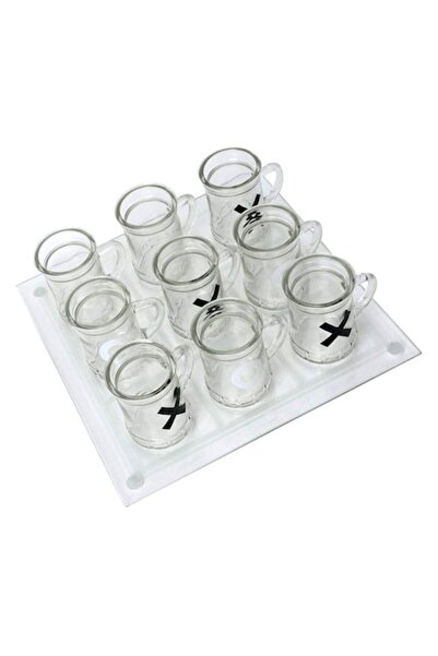 Optim Solution Joc X și 0 din sticlă cu Mini Halbe din Sticlă, OPTIM SOLUTION...