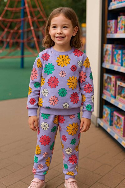 renkli diyar KIZ ÇOCUK ALT ÜST MEVSİMLİK TAKIM