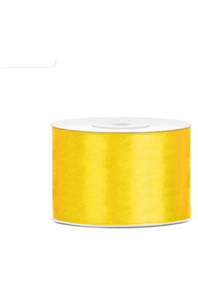OEM Panglica satinata, latime 5 cm, 1 rola 22,9 m galben