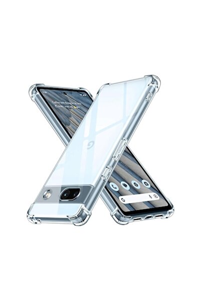 Techsuit Carcasă pentru Google Pixel 7a, silicon transparent, rezistentă la ș...