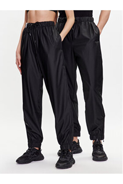 Rains Παντελόνι Unisex από ύφασμα 18560 Μαύρο