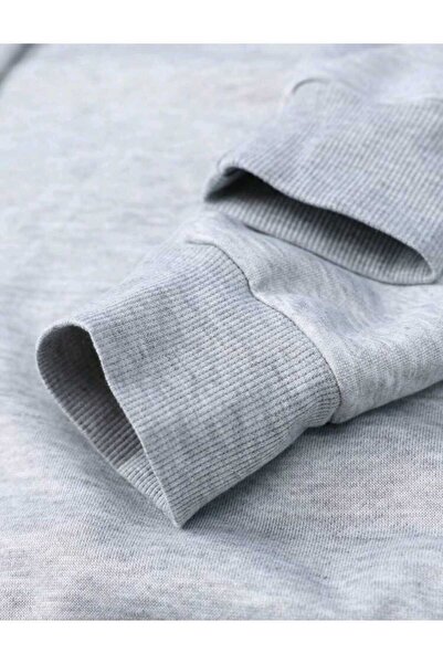 Elvino Оверсайз суитшърт с качулка – абстрактен арт дизайн на гърба