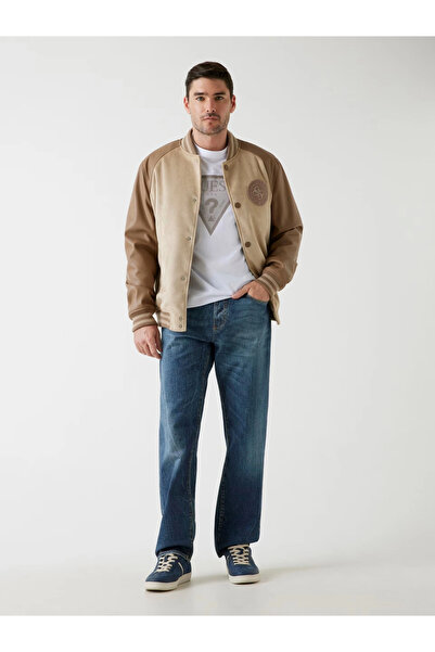 Guess Varsity Erkek Çok Renkli Bomber Ceket M5BL2BK1062-FN47