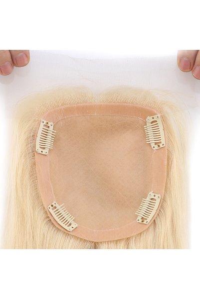 SÇ PERUK Front part extra tulle platinum baby base bezel - 13x14cm
