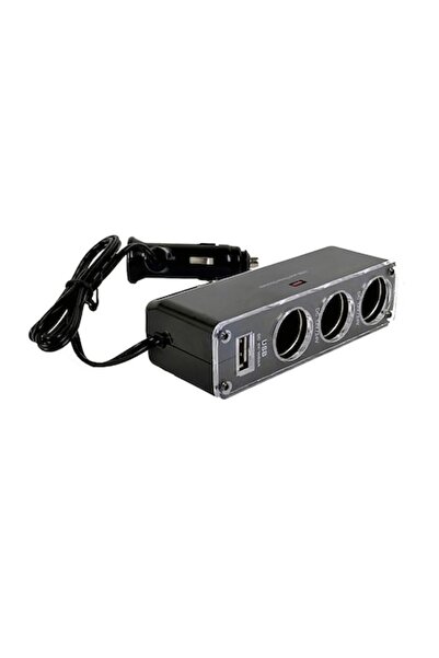 Optim Solution Încărcător auto pentru brichetă 1 x USB, 3x brichetă, încărcar...