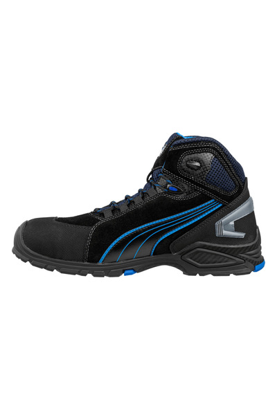 Puma Safety Rio Mid Mavi Siyah Alüminyum Burunlu Kaydırmaz İş Ayakkabısı S3 SRC 39 Numara