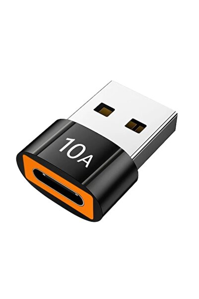 Optim Solution Adaptor OTG Type C to USB 3.0, 5Gbps Data Transfer, Fast Charging, 10A, Aluminum Alloy, Black