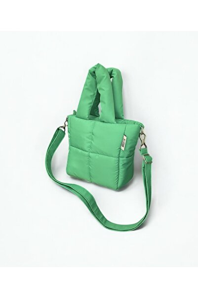 Nuggita ميني بافر أخضر - بيكلو كوادراتو - قماش بافر مقاوم للماء