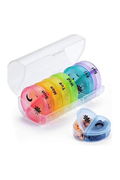 Optim Solution Medication Storage Box, 7 Days, 14 Compartments