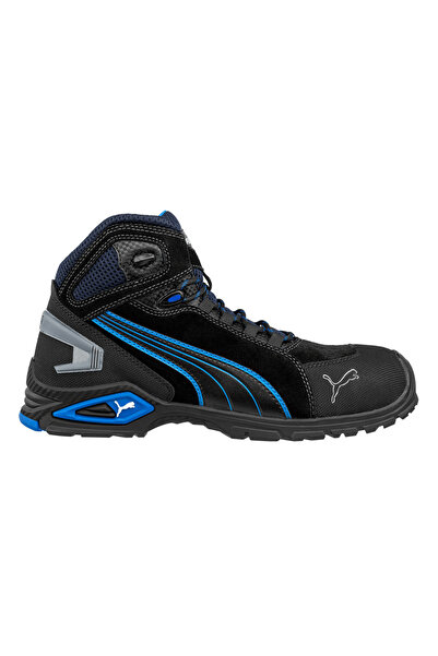 Puma Safety Rio Mid Mavi Siyah Alüminyum Burunlu Kaydırmaz İş Ayakkabısı S3 SRC 39 Numara