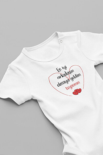 FORMİRA بودي بادي للأطفال مصنوع من القطن العضوي بنسبة 100%، مطبوع عليه عبارة ...