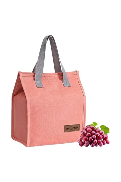 Optim Solution Geantă Bento Termoizolantă 3.3L, Aluminiu, Roz, 22.5x13x25.5cm