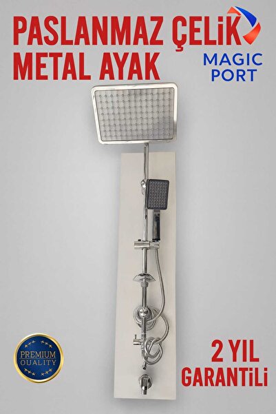 MAGIC PORT PASLANMAZ ÇELİK METAL AYAK BANYO SETİ LÜX ROBOT DUŞ SETİ DUŞ ROBOTU
