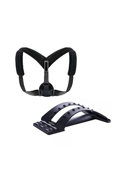 GermaNova Pachet Aparat Masaj Back Magic si Corector Pentru Postura Negru