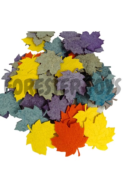 Forester Toys أوراق شجر الصفصاف متعددة الألوان 50 قطعة 7 سم