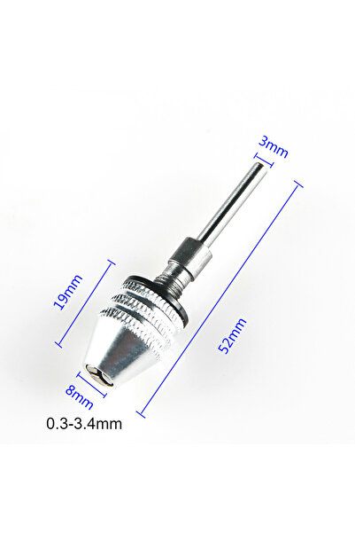 Choice1 0.3-3.4mm 3mm round 1PC Quick Change Keyless Drill Bit Chuck Hex Shan...